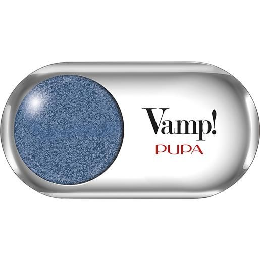 PUPA vamp!Ombretto metallic 307 denim blue ombretto altamente pigmentato con applicatore 1 gr