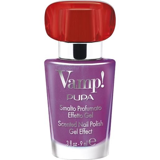 PUPA vamp!Smalto 215 vibrant violet smalto profumato effetto gel fragranza rossa 9 ml