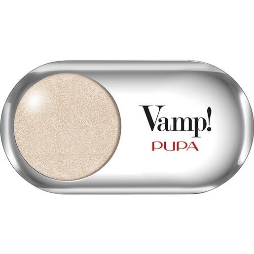 PUPA vamp!Ombretto top coat 206 spar. Kling gold ombretto altamente pigmentato con applicatore 1 gr