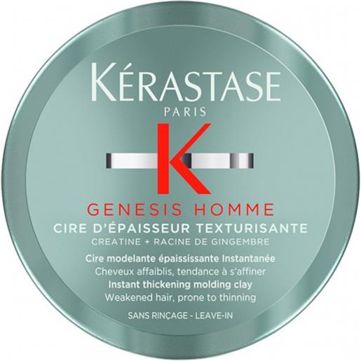 Kérastase cera addensante per capelli genesis homme (instant thickening molding clay) 75 ml