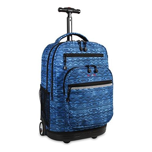 J World New York sundance rolling backpack zaino casual, 20 cm, 38.34 liters, multicolore (water mark)