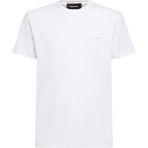 DSQUARED2 t-shirt in jersey di cotone con logo