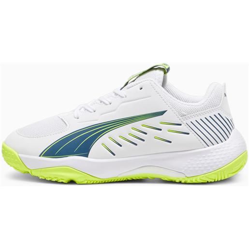 PUMA scarpe sportive indoor accelerate da ragazzo, bianco/blu/verde/altro
