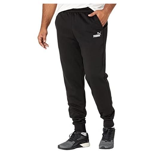 PUMA pantaloni sportivi in pile essentials tuta, bt/cotton black, xl alto uomo