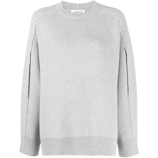 Lanvin maglione con scollo rotondo - grigio
