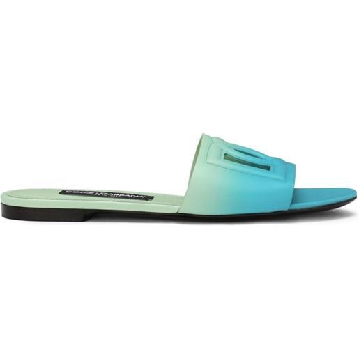 Dolce & Gabbana slippers con applicazione - blu