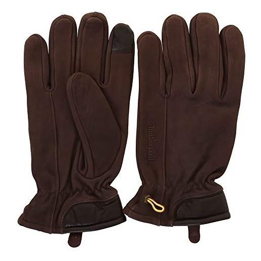 Timberland nubuck glove w touch tips guanti, marrone, l uomo