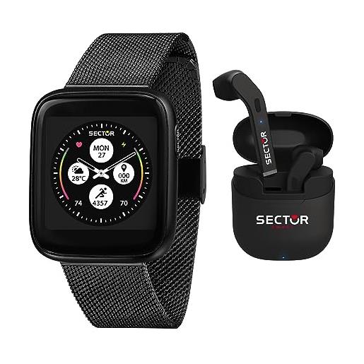 Sector no limits special pack s-04 colours smartwatch uomo + cuffiette, digitale - r3253158015