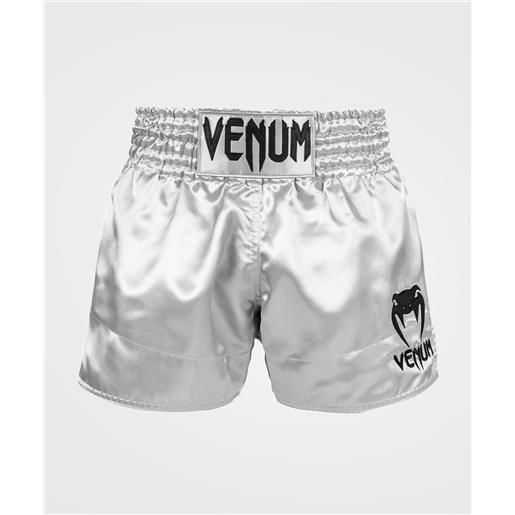 Venum classic muay thai shorts silver/black