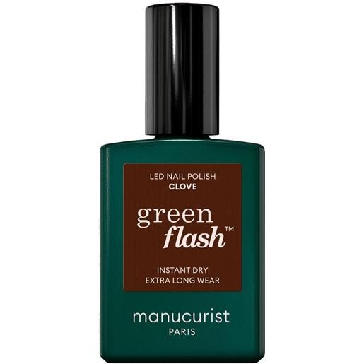 Manucurist green flash - smalto semipermanente 15ml smalto effetto gel clove