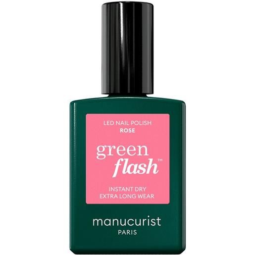 Manucurist green flash - smalto semipermanente 15ml smalto effetto gel rose