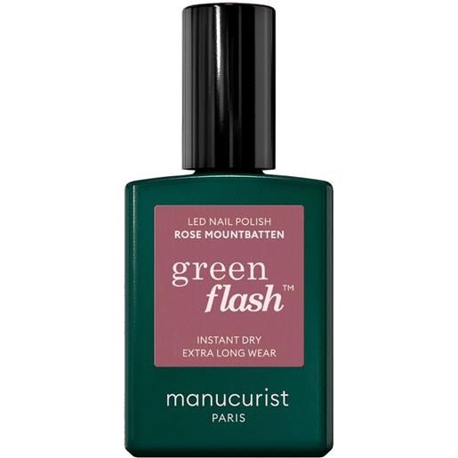 Manucurist green flash - smalto semipermanente 15ml smalto effetto gel rose mountbatten