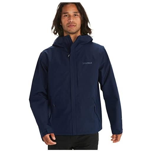 Marmot minimalist gore-tex, giacca antipioggia, impermeabile, antivento per bicicletta, windbreaker traspirante da escursione e trekking, blu (navy), x-large