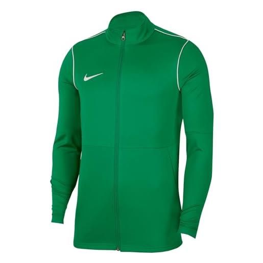 Nike y nk dry park20 trk jkt k giacca sportiva, unisex bambini, pine green/white/white, s