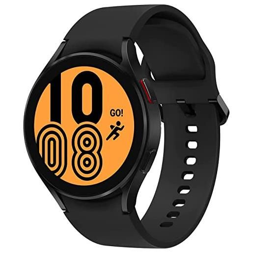 Samsung galaxy watch4 44mm orologio smartwatch, monitoraggio salute, fitness tracker, batteria lunga durata, bluetooth, nero, 2021 [versione italiana]