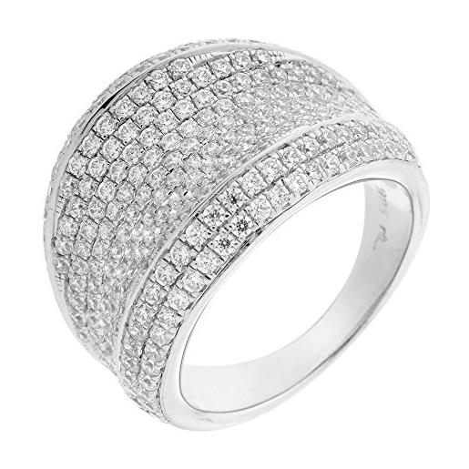 Orphelia argento 925 damen-anello rodiato bianco taglio brillante zirconia 52 (16,6) - misura zr-3517/52