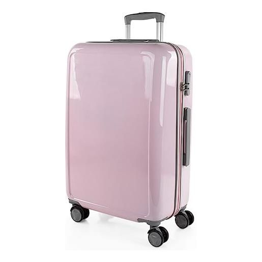 ITACA - valigia grande e resistente, valigie eleganti, valigia da stiva robusta, trolley spazioso, valigie trolley in offerta 702660, rosa