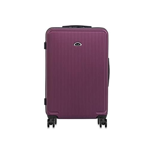 OCHNIK valigia grande | valigia rigida | materiale: abs | colore: vino rosso | dimensioni: l | dimensioni: 74x47x29cm | volume: 97 litri | 4 ruote | alta qualità