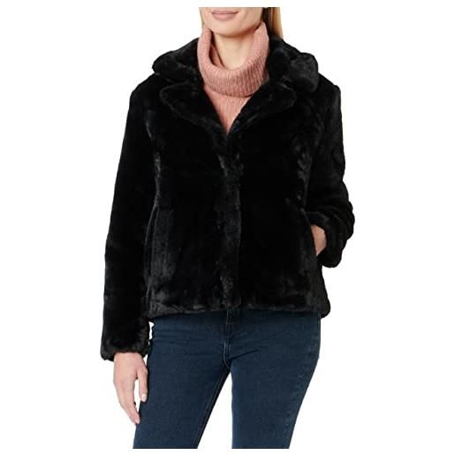 Vero Moda vmsuialison short faux fur jacket boos giacca, nero, m donna