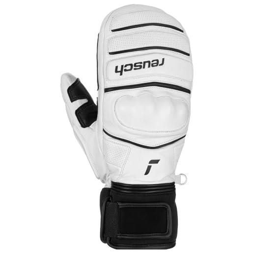 Reusch world champ mitten guanti, 1101 white/black, 8 unisex-adulto