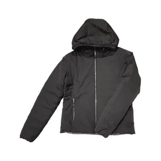 CIESSE PIUMINI giacca con cappuccio reversibile tg 44 grigio/grigio