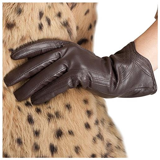Nappaglo nappa pelle touchscreen guanti caldo agnello handmade per le donne