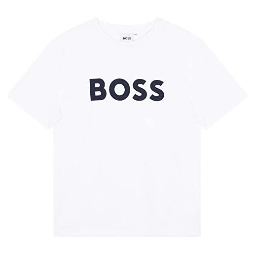 BOSS - tee shirt nero 100% cotone 14anni