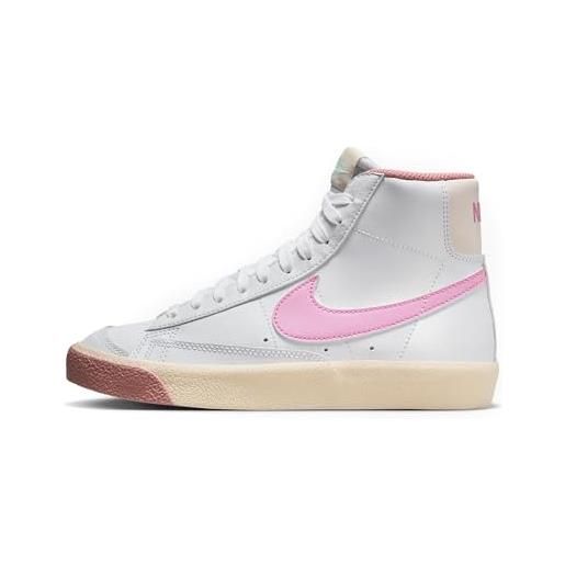 Nike blazer mid '77 (gs), white/pink, 40