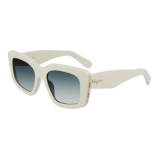 Salvatore Ferragamo sf1024s sunglasses, 103 ivory, 52 unisex