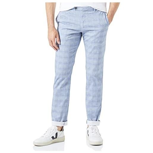 bugatti 4134-36387 pantaloni slackhose, grigio-blu 330, 35w x 32l uomo