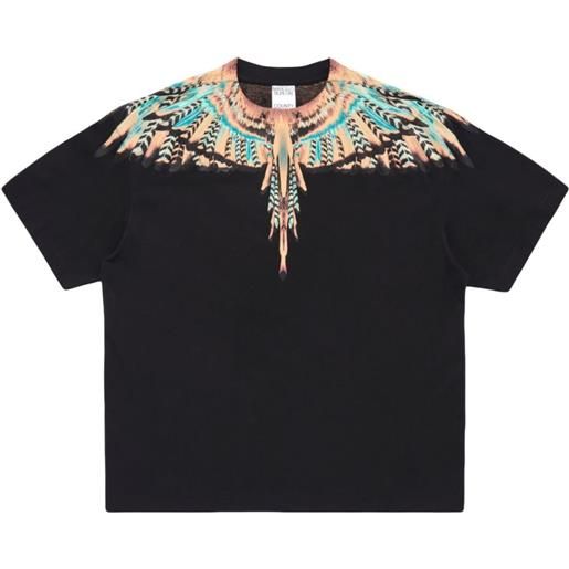Marcelo Burlon County of Milan t-shirt grizzly con stampa wings - nero