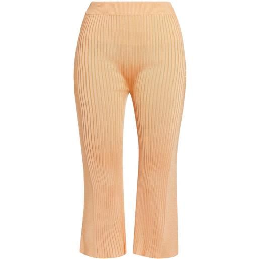 Jil Sander pantaloni crop - arancione