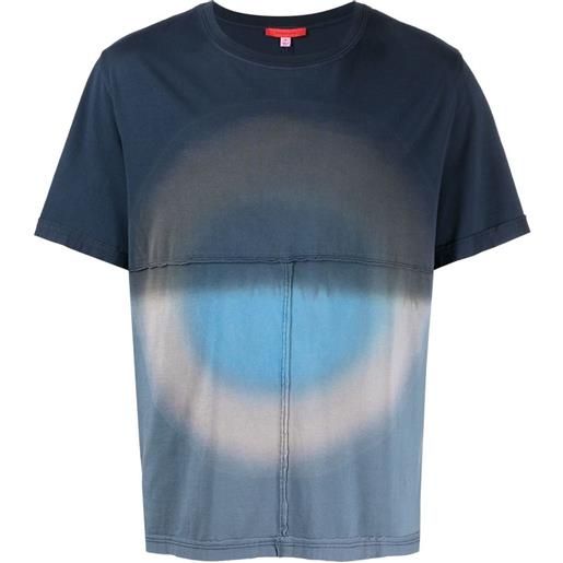 Eckhaus Latta t-shirt con effetto sfumato - grigio