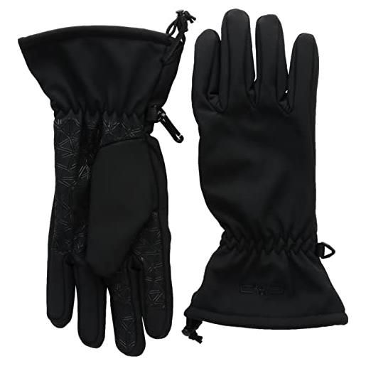 CMP, guanti softshell da uomo, nero, 11