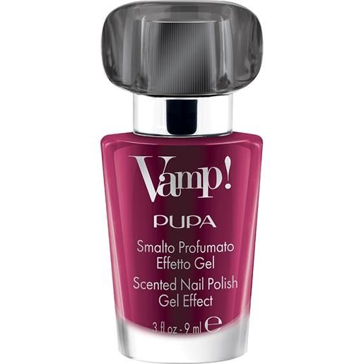 PUPA vamp!Smalto 303 audacious purple smalto profumato effetto gel fragranza nera 9 ml