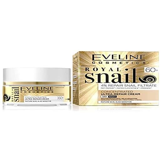 Eveline Cosmetics royal nail, crema giorno e notte rigenerante 60+, 50 ml