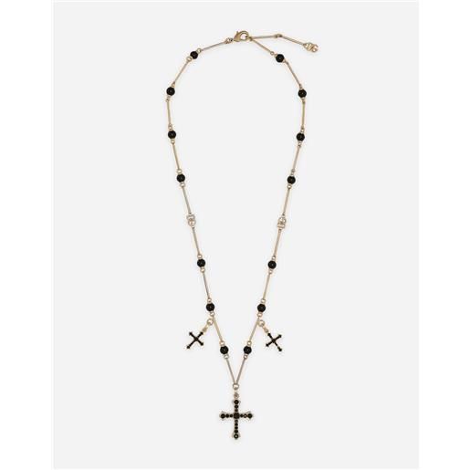 Dolce & Gabbana collana stile rosario con croci