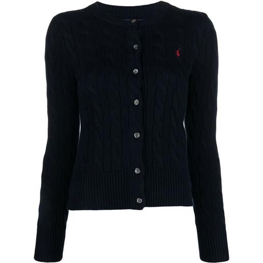 Polo Ralph Lauren cardigan polo pony - blu