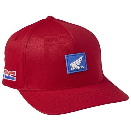Fox Racing cappello honda flexfit, rosso fiamma, s-m uomo