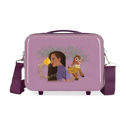 Disney wish just kid-ding around nececer adattabile viola 29 x 21 x 15 cm rigido abs 9,14 l 0,8 kg, viola, taglia unica, necessità adattabile