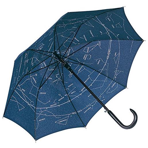FARE - ombrello standard - ombrello bastone - motivo interno cielo stellato -fp3330a -, blu notte / stelle