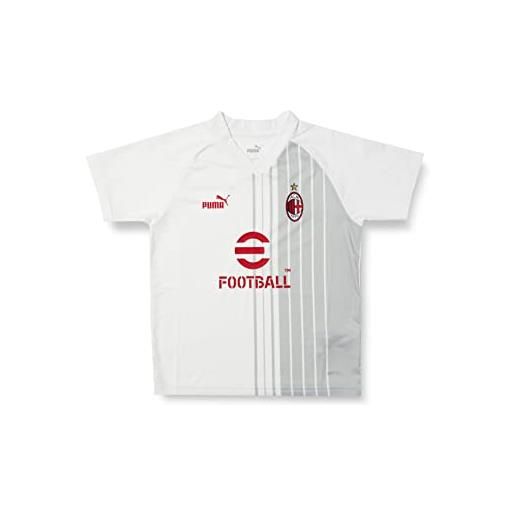 AC Milan 769325 prematch jersey jr t-shirt unisex - bambino white-tango red 128