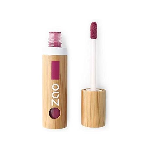 ZAO essence of nature zao 038 - smalto per labbra amarante ricaricabile bio vegano, 100% naturale