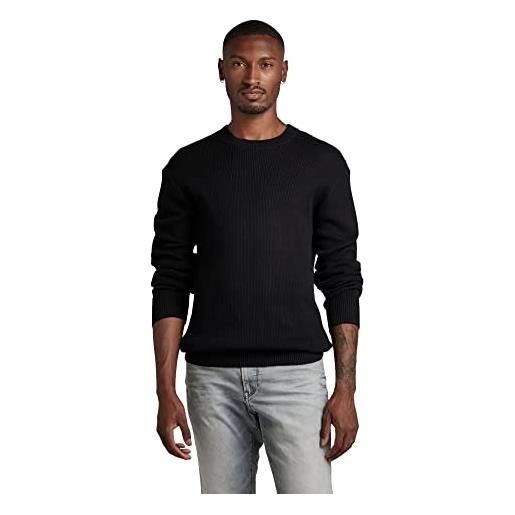 G-STAR RAW men's swiss army woven knitted sweater, nero (dk black d22812-c560-6484), s