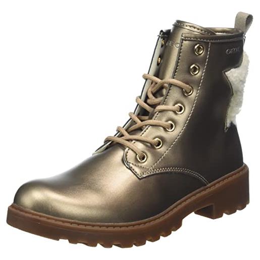 Geox j casey girl e, ballerine bambine e ragazze, bronzo (lead), 34 eu