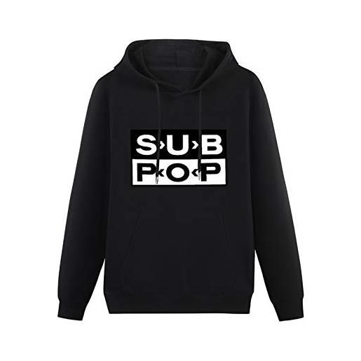 lluvia men's hoodies sub pop logo sub pop logo jonathan paul sweatshirt pullover classic hoody m