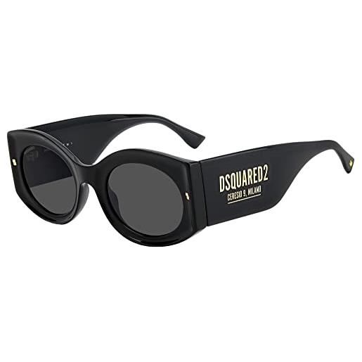 DSQUARED2 dsquared d2 0071/s occhiali, 807/ir nero, 51 unisex-adulto