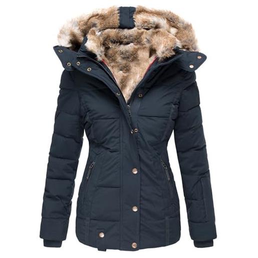 Abbigliamento donna parka, giacca donna con cappuccio pelliccia