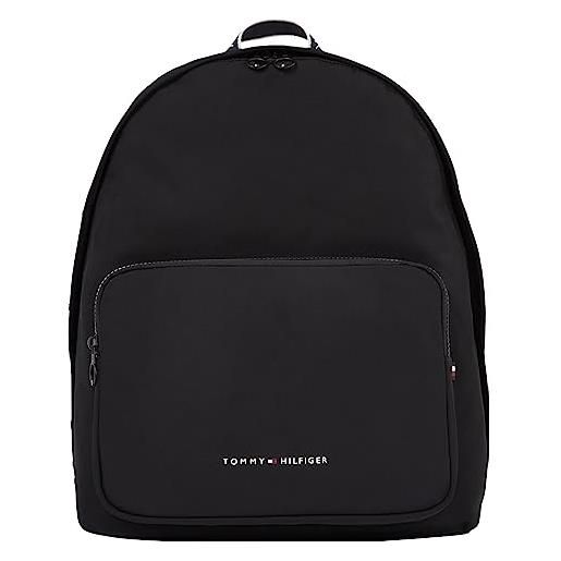 Tommy Hilfiger zaino uomo skyline laptop, multicolore (black), taglia unica