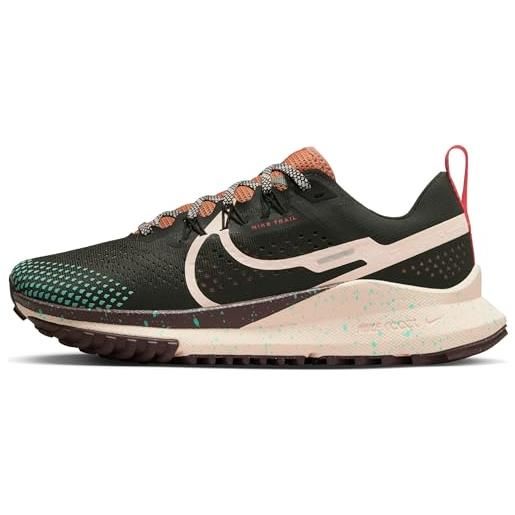 Nike w react pegasus trail 4, sneaker donna, lt orewood brn/dk smoke grey, 39 eu